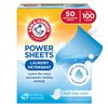 Arm & Hammer Power Sheets Laundry Detergent, Fresh Linen 50ct, up to 100 Small Loads (Packaging may vary)