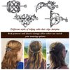 4 Pieces Retro Silver Celtic Hair Slide Hairpins and 11 Pieces Vintage Bronze Hair Sticks Hair Chopstick Vintage Hair Sticks Celtic Knot Viking Jewelry Hair Slide Pin Hair Accessories for Women Girls