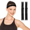 Gjinxi 2 Pcs Adjustable Elastic Bands for Wig, No Slip Wig Bands for Glueless Wig Making, Removable Elastic Wig Straps for Keep Wigs in Place Sewing Making Wigs