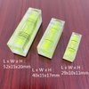 WOYISEPG 5Pcs Magnetic Small Bubble Level Set 29mm/40mm/52mm Multi-sizes Square Spirit Levels Measuring Tools