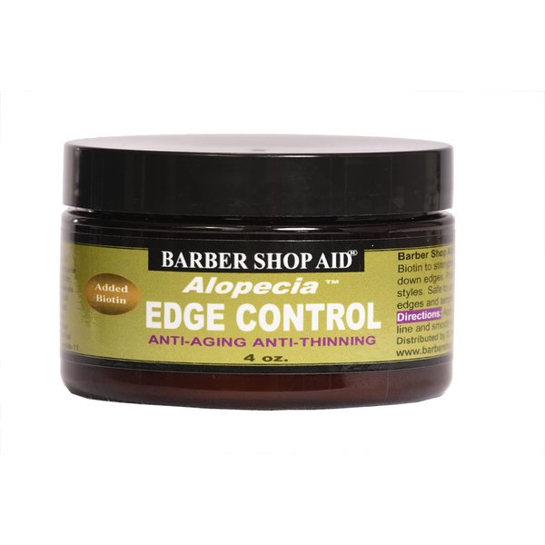 Barber Shop Aid - Alopecia Edge Control | Anti-Aging Anti-Thinning , 4 Fl Oz (Pack of 1), 4.0 Fl Oz, Pack of 1