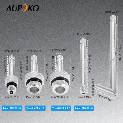 Aupoko Automatic Transmission Fluid Oil Filling Filler Adapter with Shut Off Valve Replacement Tool Compatible with 09G 01J 722.9 CVT DSG ATF Benz 722.9