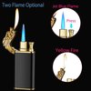 Magic Dual Flame Dragon Lighter, Dragon Dual Fire Lighter, Creative Windproof Dragon Torch Lighter, Cool Dual Jet Flame Butane Lighter, Refillable Butane Lighter for Outdoor Indoor(Black)