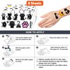 96 PCS Cute Black Cats Cat Temporary Tattoos Sticker Themed Birthday Party Decorations Supplies Favors Decor Funny Pet Meow Tattoo Sticker Gifts For Kids Girls Boys School Prizes Carnival Halloween