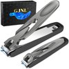 2024 Upgrade Nail Clipper with Catcher - No Splash Nail Clipper Gifts for Men Women, Mess Free Self Collecting for Toenail & Fingernail, Comfort Grip Ultra Sharp Nail Cutter w Catching Storage