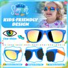 GIFTINBOX 24pack Kids Sunglasses Bulk,Kids Sunglasses Party Favor，Neon Sunglasses For Kids Boys Girls Age 3-8,Party Favors For Kids 3-5 with UV400 Protection Pool Beach Birthday Party Favors