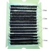 HBZGTLAD 280 Bundles 50D/60D/80D/100D/110D/150D Mink Eyelashes 0.05mm/0.07mm Thin Eyelash extension 3D Russia Volume Individual Eyelash Cluster Makeup (110D DD Curl-0.07MM-10mm-16mmMIX)