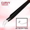 Lash Tweezers-SialBE Diamond Grip Eyelash Tweezers-4 Pcs Eyelash Extension Tweezers With Silver Tip, Multipurpose Eyelash Tweezers For Extensions