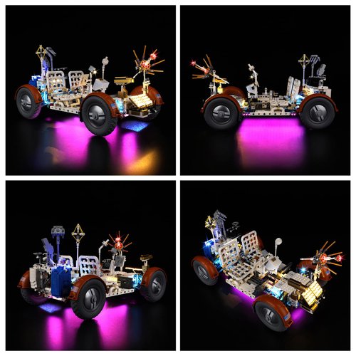 Kyglaring LED Lighting Kit for Lego NASA Apollo Lunar Roving Vehicle Model Set, Compatible with Lego Artemis 42182,Lego Sets Not Included(Classic Version)