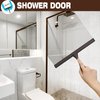 NETANY Shower Squeegee, 10-Inch Bronze Squeegee, All-Purpose Stainless Steel Squeegee for Bathroom, Shower Doors, Mirrors, Tiles and Car Windows - 100% Streak Free