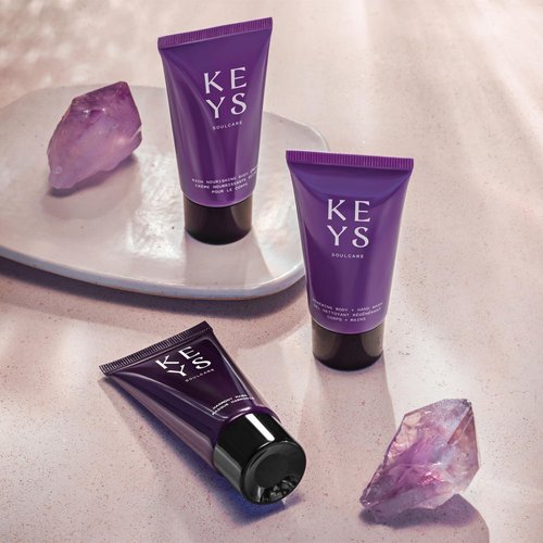 Keys Soulcare Spa Set, Trio Includes Harmony Mask, Body + Hand Wash & Body Cream, Cleanses, Moisturizes, Nourishes & Soothes Skin + Body, Cruelty-Free