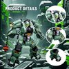 DAHONPA Guerrilla Transforming Mech Robot Building Blocks Set (542+ Pieces),Destroy City Mecha Model Kit, Cool Warrior Robots Toys for Adults and Kids Christmas Birthday Gift