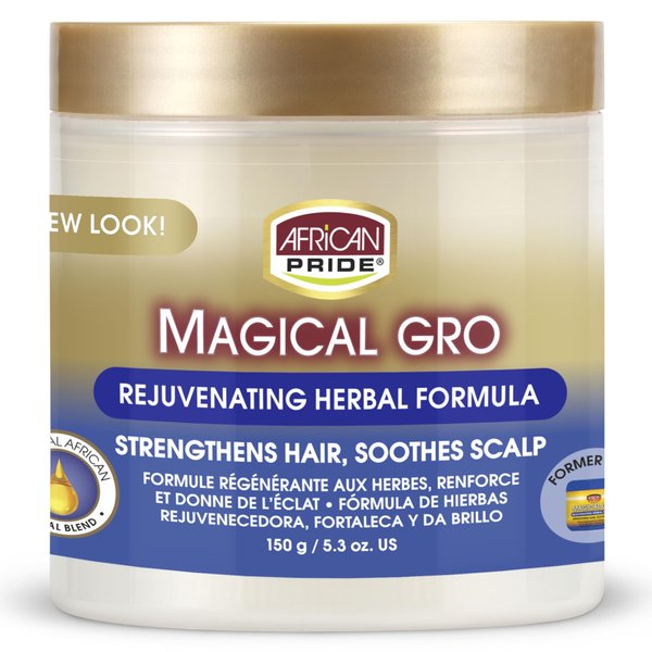 African Pride Magical Gro Rejuvenating Herbal Formula Strengthens & Shines 5.3 Oz.