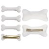 6PC Bone Hair Clips White Bone Barrettes, Halloween Costume Accessories Hairpins Cosplay