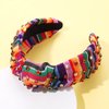 HEIDKRUEGER Knot Headband Mexican embroidered Fiesta Headband Colorful Rhinestone Hairband Mexican Party Hair Accessories (Cinco de Mayo 2)