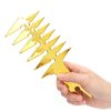 Wide Tooth Comb, Double Sided Comb, Men's Comb for Hair Styling Unique Hair Style Barber Accessories (Gold)