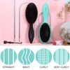 Detangling Brush for Curly Hair, Lorsex 2PC Hair Brushes for Women, Detangler Brush for Wet Dry Hair Detangle Massage, Hairbrsh for Curly Thin Thick hair