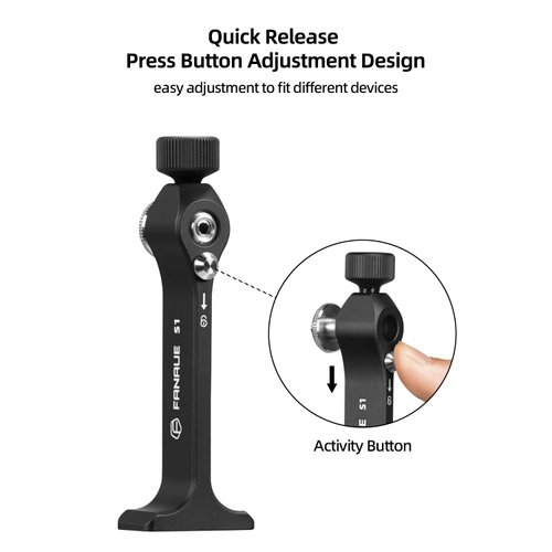 Fanaue Aluminum Binocular Tripod Adapter Quick Release,Detachable Universal Binocular Mount Accessories with 1/4-20 Inch Threading,Compatible with Arca Swiss and 1/4 Thread Head