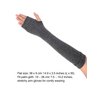 Bememo 3 Pairs Fingerless Gloves for Winter Knit Long Thumb Hole Arm Warmers Goth Elbow Length Women Fingerless Gloves (Black, Deep Grey, Light Grey)