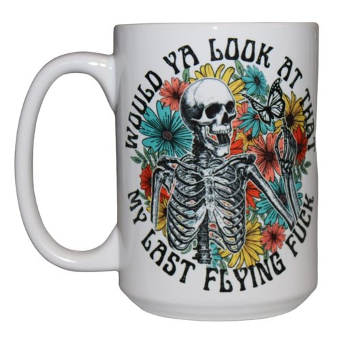 Funny Coffee Mugs For Women Large Sarcastic Cute Skelton Mug Reusable Adult Humor Cup Gifts For Coffee Lover Oversized Ceramic, Novelty Tea Unique