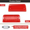 RAVSOFT 3rd Third Brake Light Lens Red Cover with Seal Gasket Extended Cab Only Compatible with 1994-2003 Chevy S10 GMC Sonoma 1997-2000 Isuzu Hombre High Mount Stop Lamp Assembly