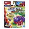 Hasbro Beyblade Burst QuadDrive, Pack of 2 Berserk Balderov B7 and Cyclone Belfyre B7 Competition Spinners, Toy for Children, Ages 8 and Up