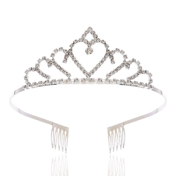 Kilshye Girls Silver Tiaras Princess Crystal Tiara and Crown Wedding Bride Crwons Birthday Party Hair Accessories for Women