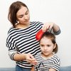 Hair Brush, 4pcs Hair Brushes for Women Men, Brush for Curly Hair Baby Mens Mini Toddler Hair Brush Red