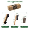Adhafera Pool Table Brush Set with 3 Tools, Brushes Made of Pure Solid Wood and Nylon Bristle, Pool Table Accessories for Pool Table