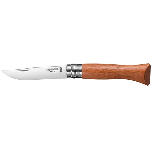 Opinel No6 Stainless Steel Folding Pocket Knife – Premium Wood Handles (Bubinga)