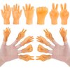 LOKIPA 30PCS Tiny Finger Hands, Mini Rubber Finger Puppets Miniature Small Hands for Finger Puppets Show, Gag Performance, Cute Little Hand Finger for Gifts and Party Favors