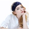 6 Pieces Nursing Headbands with Buttons for Nurses Doctor Women Boho Bandana Headbands Wide Stretch Head Wraps Elastic Hair Bands for Face Covering Holder Ear Protection (Retro Pattern)