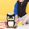 Larcele Animal Series Micro Building Blocks Animal Set, DIY Mini 3D Building Toy Bricks Kit,1216 Pieces KLJM-07 (Owl)