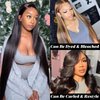 Idoli Straight Lace Front Wigs Human Hair, 13x4 HD Lace Frontal Wigs Human Hair, 180 Density Brazilian Virgin Lace Front Wig, Lace Front Wigs Human Hair For Black Women Natural Color (22 Inch)