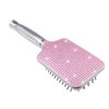 Fashion Pink Crystal Paddle Brush,Exclusive Blingbling Hair Brush,Massage Air Cushion Rhinestone Hair Comb For Women