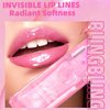 Color Changing Lip Oil, 2Pcs Moisturizing Big Brush Magic Color Changing Lip Gloss Transparent Lip Care, Hydrating Lip Glow Oil, Long Lasting Nourishing Non-sticky Fresh Texture