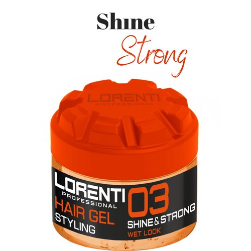 LORENTI TOKYO & SEOUL Nourishing Hair Styling Gel for All Hair Types | Styling Hair Prevent Frizz Provides Maximum Hold and Long Lasting Shine 10.14 Oz (Shine & Strong)