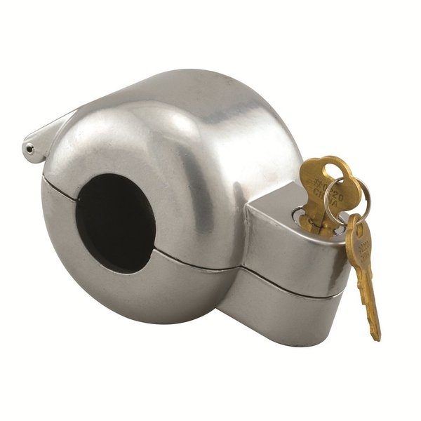 Prime-Line S 4180 Door Knob Lock-Out Device, Key Lock, Gray, 20-Inch