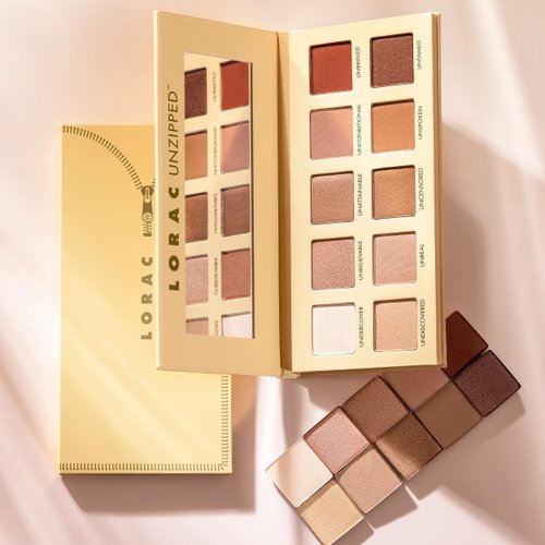 LORAC Unzipped Eye Shadow Palette | Matte & Glitter Finish Eyeshadow | Shimmer & Matte, 2 Piece set (Pack of 1)