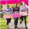 6 Pack Runner Tutu Skirts Women Tulle Skirt 3 Layered Elastic Puffy Tutus 80s Halloween Costume (6 Hot Pink (Waist 22"-38"))