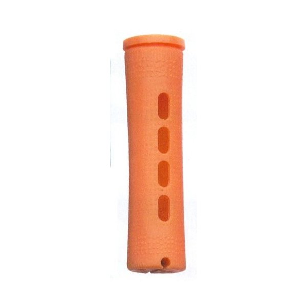 Diane Long Cold Wave Rods with Rubber Bands for Hair Curling and Perm Styling - Tangerine - DCW1 - 3 Dozen (36 pcs)