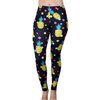 Comfy Yoga Pants - Soft Milk Silk Workout Leggings for Women - Fun Lightweight Printed Yoga Leggings (Pineapple Love, US 4-10)