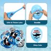 40 PCS Shark Birthday Balloons Shark Party Balloons Shark Birthday Decorations Blue Balloons Shark Party Supplies