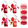 Bekoeen 4PCS Lip Tint Stain Set, Mini Liquid Water Tint,Korean Lip Gloss Moisturizing Natural,Long Lasting Waterproof,Multi-Use Lip and Cheek Tint