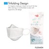 (Pack of 10) Clean Top Premium 3D Disposable White Kids KF94 Face Mask, Age 3-9 Old, 4-Layer Filters, Protective Nose Mouth Covering Dust Mask, Individual Packs, kf94 masks, Made in Korea.