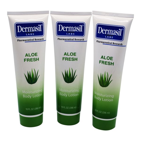 Dermasil Aloe Fresh Moisturizing Body Lotion, 10-oz. Tubes PACK OF 3