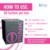 Energy Drink Powder, bHIP Pink for Women 30 Drink Mix Packets. Energy Supplements for Women. Natural Blend Energy Powder Drink Mix Perfect for Today's Busy Woman