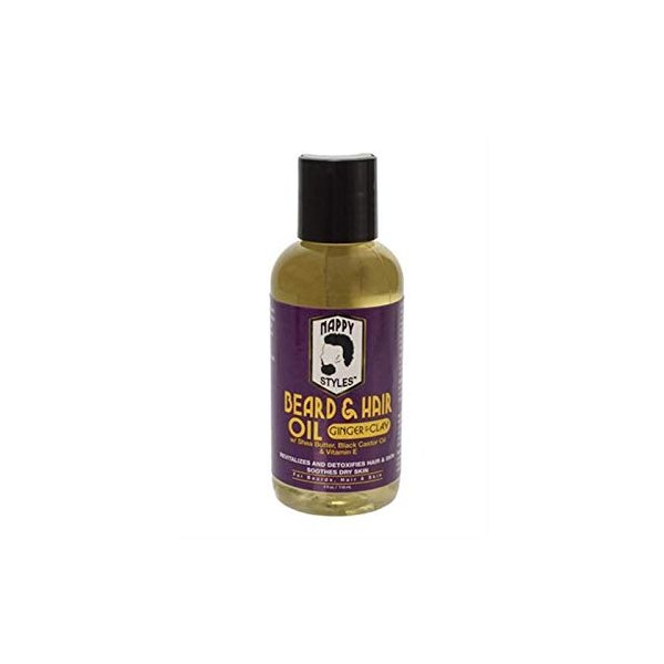 Nappy Styles Beard Oil Ginger & Clay 4 Oz