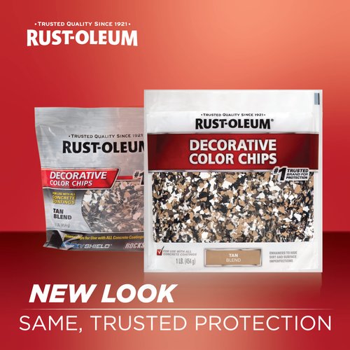 Rust-Oleum 312447 Decorative Color Chips, 1 Pound (Pack of 1), Tan Blend