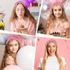 Canitor Birthday Queen Headband for Women Birthday Girl Headband Princess Crown Tiara Hat Birthday Gifts Happy Birthday Party Decorations Accessories (hot pink)